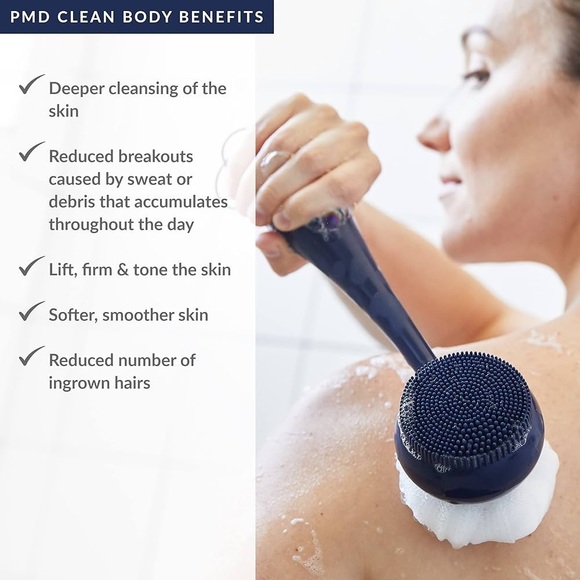 PMD Clean Body Smart Body Cleansing Device with Silicone Brush Three Attachments - Picture 3 of 16